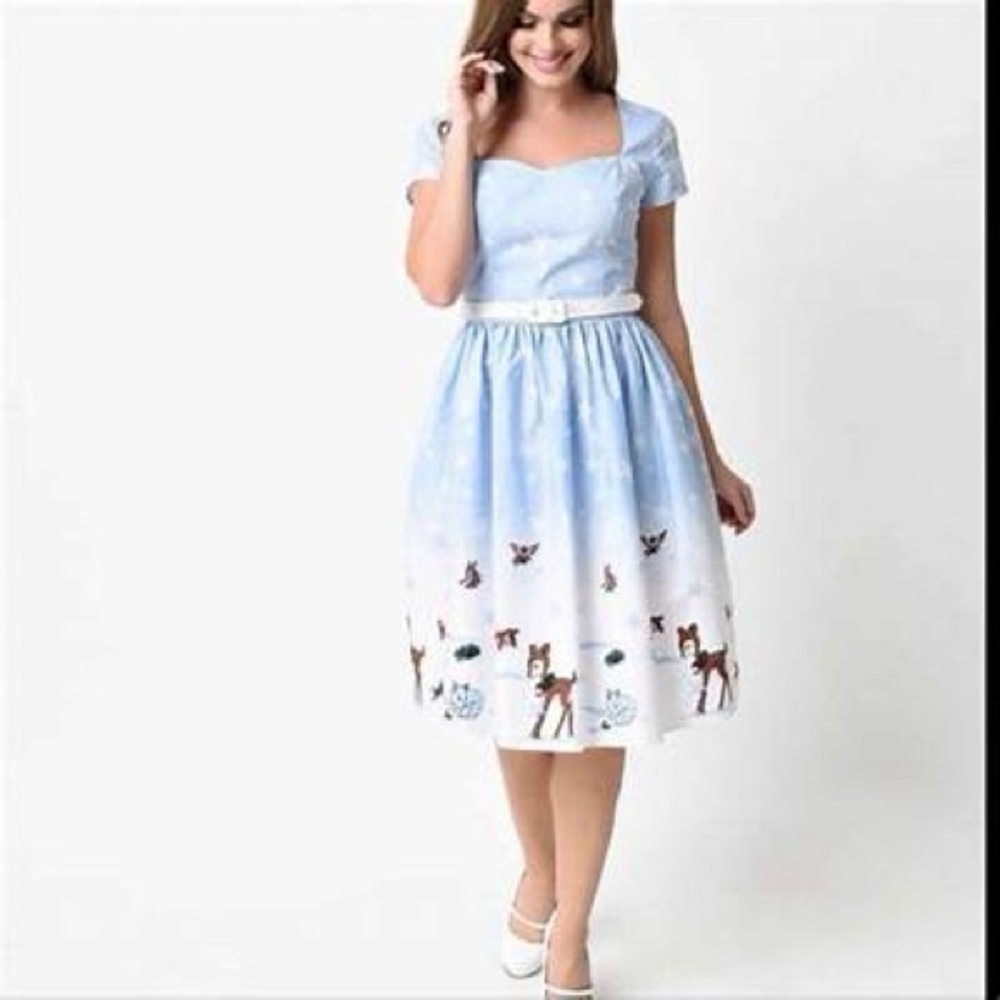 Hell Bunny Vixen Winter Dress Bambi small (size 4 us ) women’s Pinup